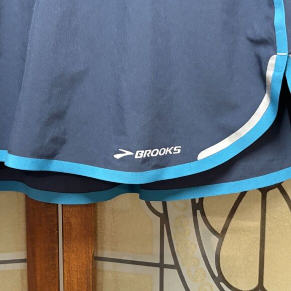 Brooks For Women Running Tennis Pickleball Skirt Style 220666 Navy Size S - Picture 3 of 9